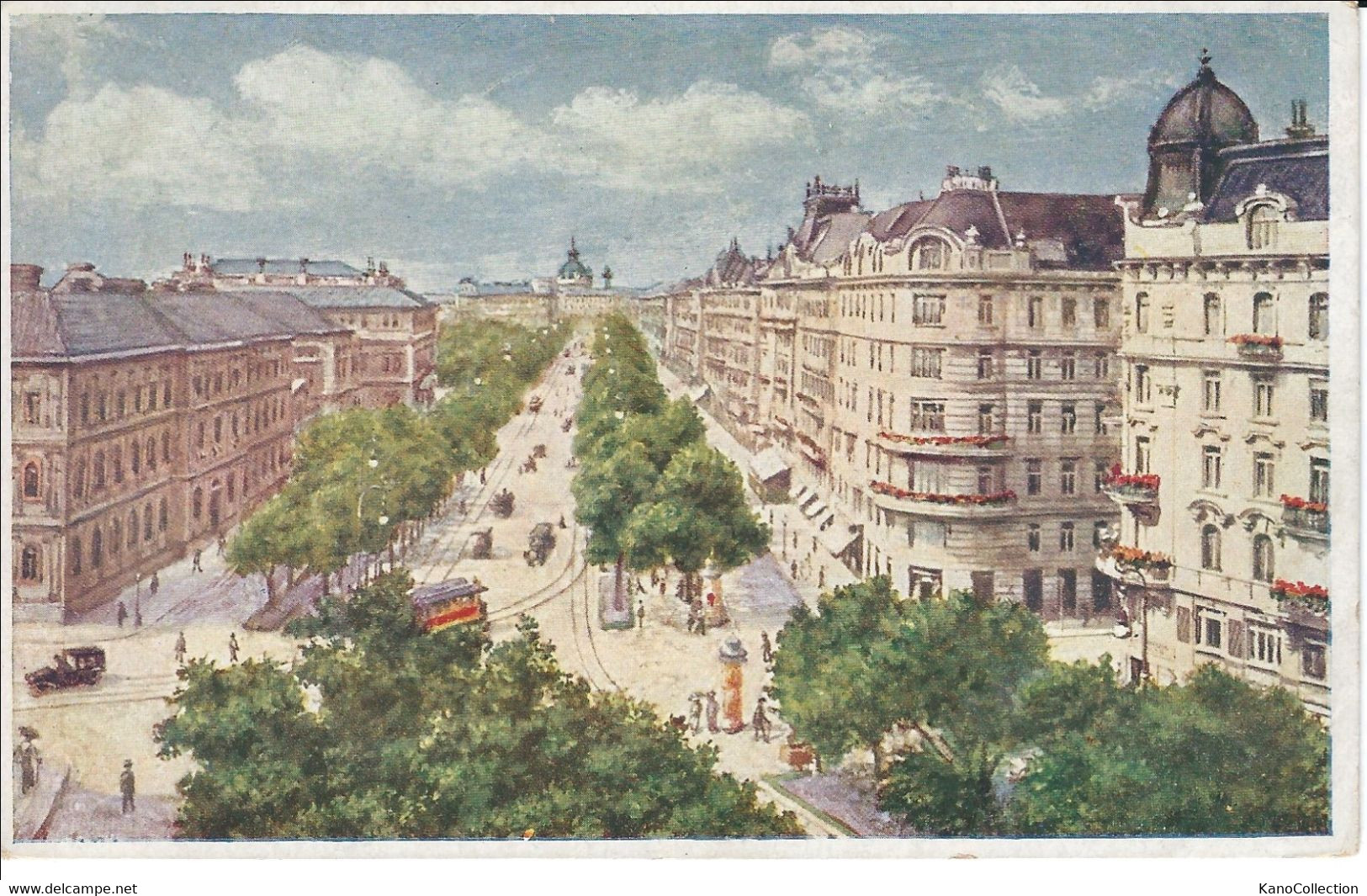 Wien, Stubenring, „Wiener Aquarellkunst“, Maler: H.CH. W., Nicht Gelaufen - Ringstrasse