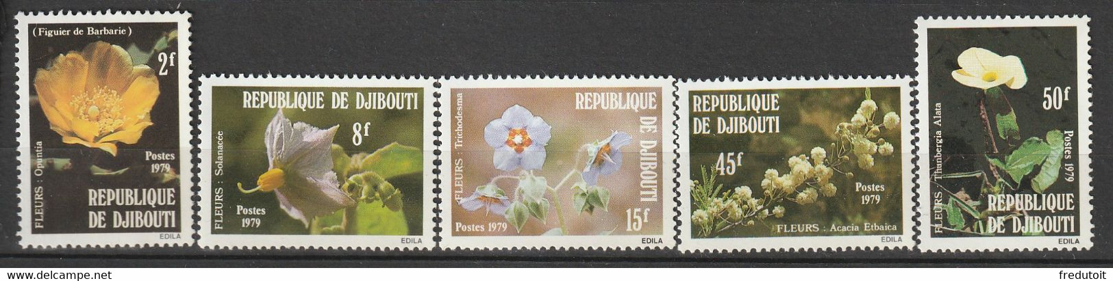 DJIBOUTI - N°504/8 ** (1979) Fleurs - Dschibuti (1977-...)