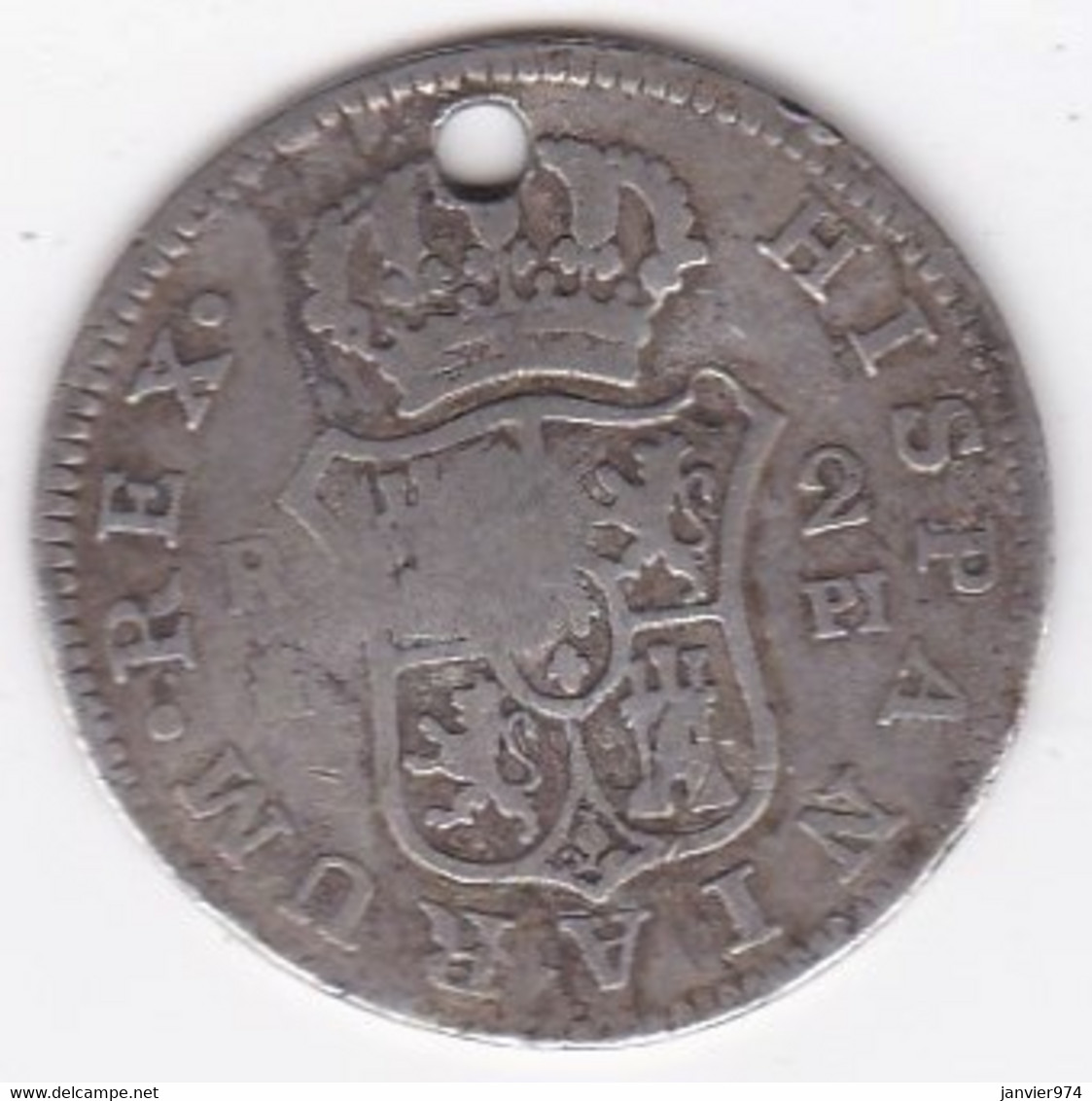2 Reales 1773 Madrid Charles III Avec Une Contremarque (contramarca) à Identifier , En Argent - First Minting
