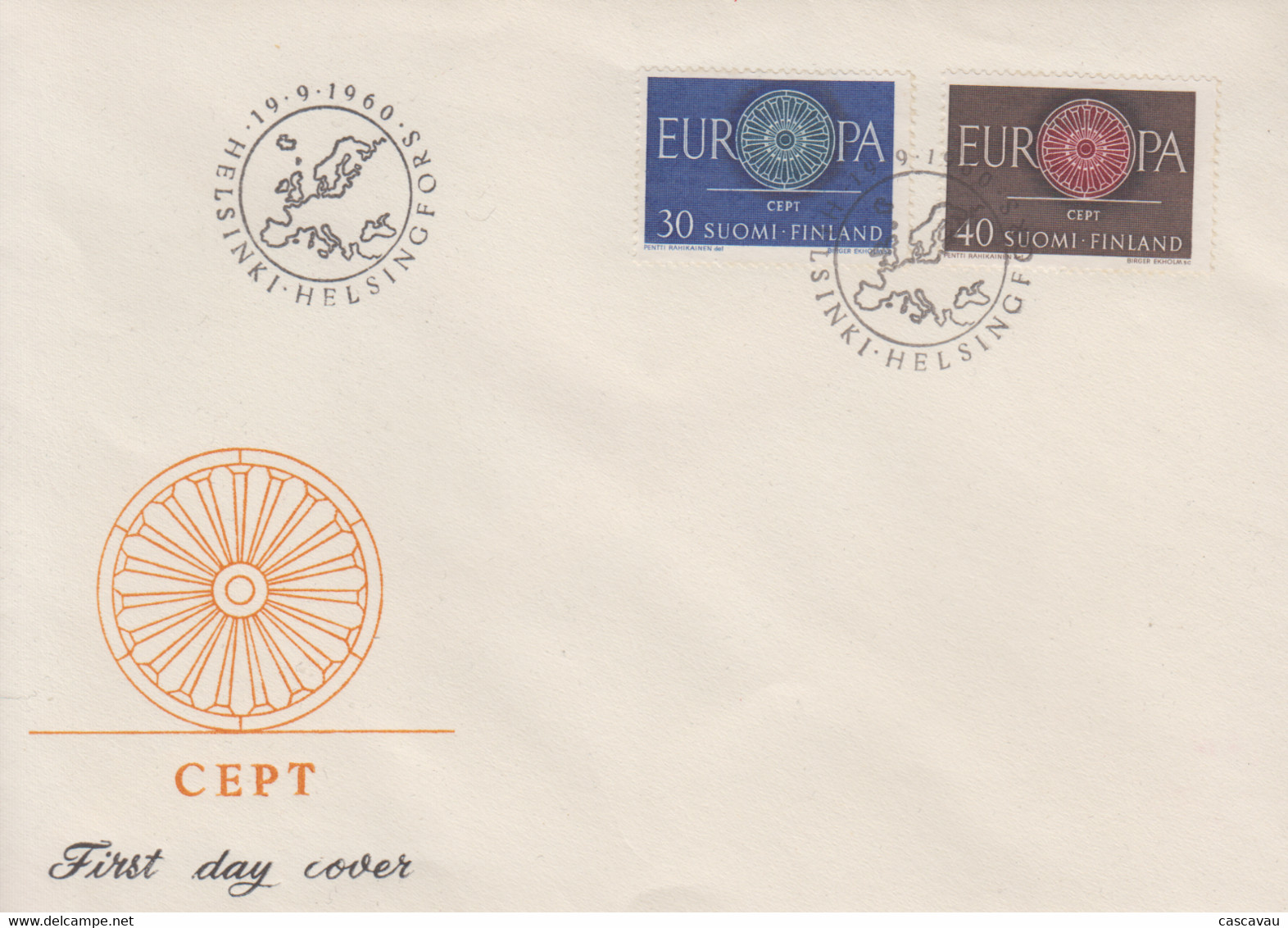 Enveloppe  FDC  1er  Jour   FINLANDE   Paire   EUROPA   1960 - 1960