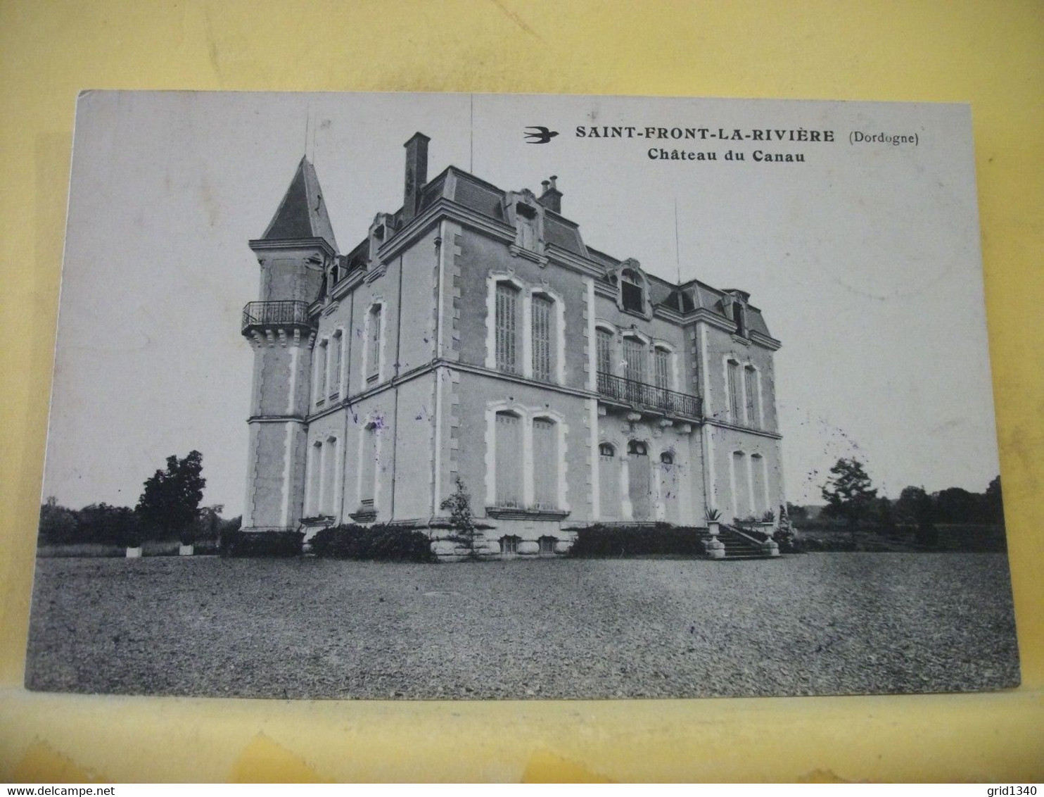 24A 8645 CPA 1915 - VUE N° 3 - 24 SAINT FRONT LA RIVIERE. CHATEAU DE CANAU. CACHET HOPITAL BENEVOLE N° 63BIS LA COQUILLE - Sonstige & Ohne Zuordnung