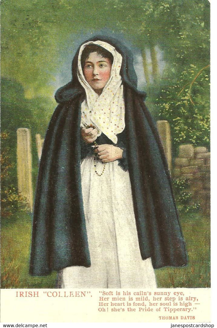 IRISH COLLEEN - RHYME - TRADITIONAL DRESS - PUBLISHED BY LAWRENCE - DUBLIN NO. 7301 - Tipperary