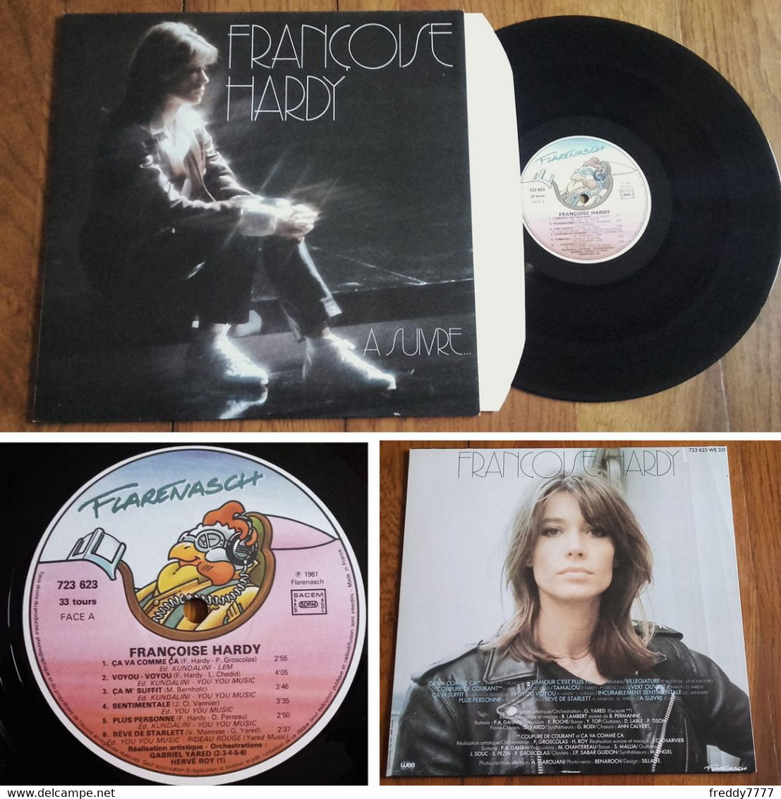 RARE French LP 33t RPM (12") FRANCOISE HARDY (without / Sans Insert, 1981) - Ediciones De Colección