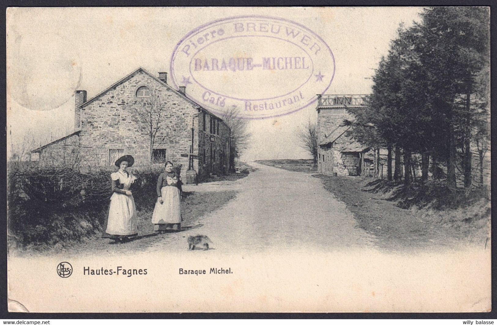 +++ CPA - Hautes Fagnes - Baraque Michel - Café Restaurant - Cachet JALHAY  1909  // - Jalhay