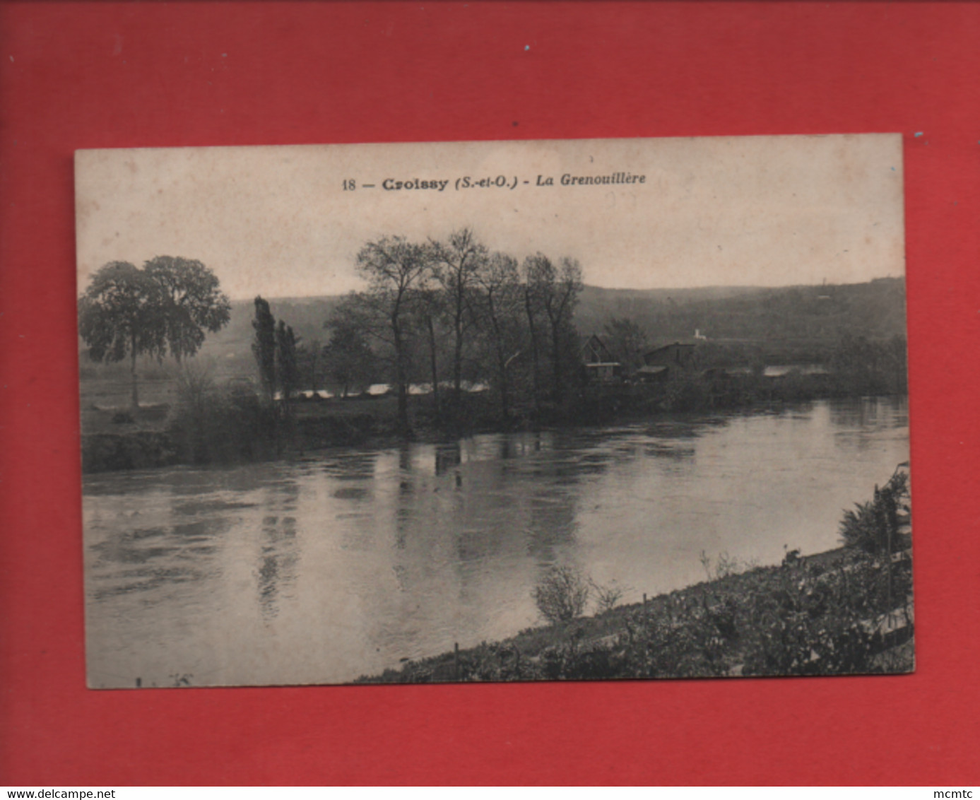 CPA   Décollée  -  Croissy  -(S.-et-O.) - Le Grenouillère - Croissy-sur-Seine