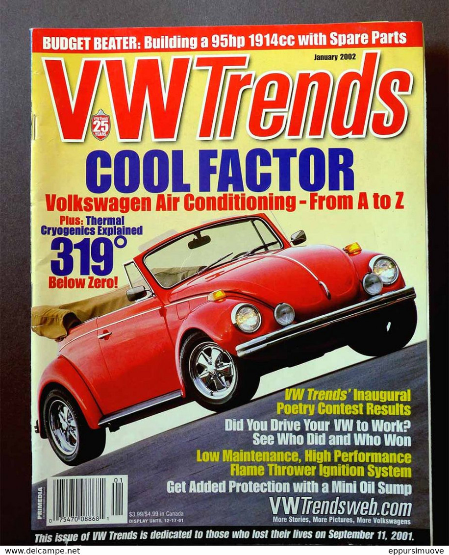 VW TRENDS January 2000 - COOL FACTOR VW AIR CONDITIONING FROM A TO Z - Transportation