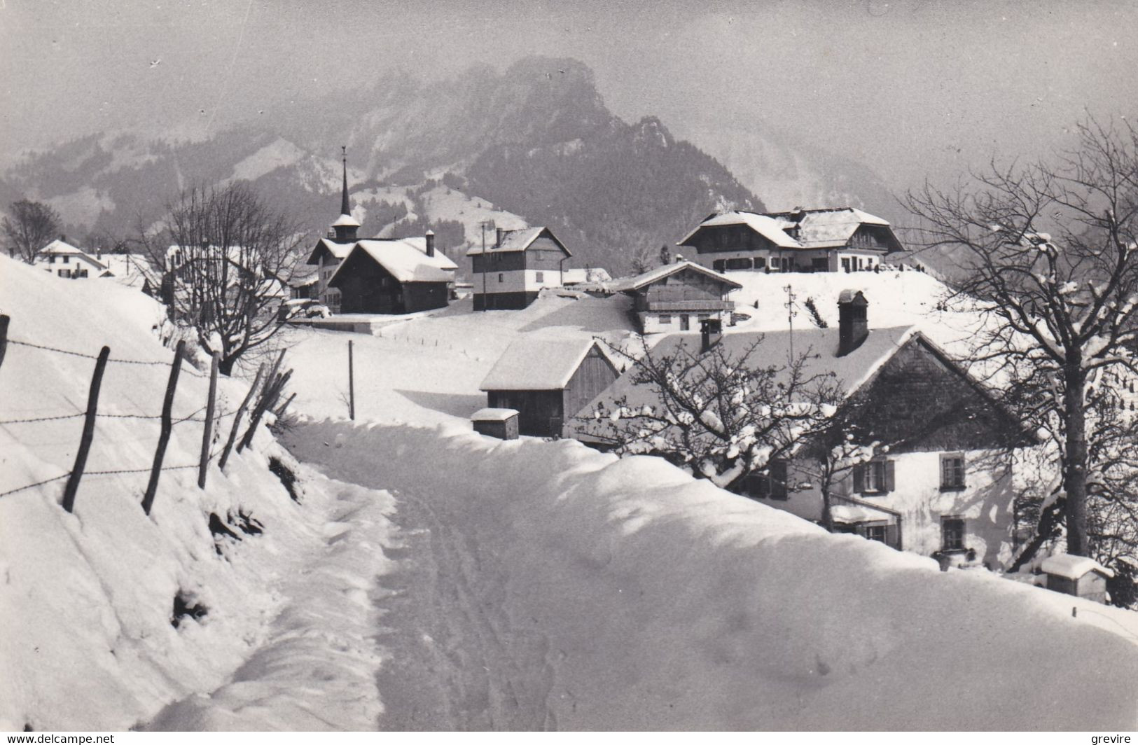 Crésuz En Hiver. Carte-photo - Crésuz