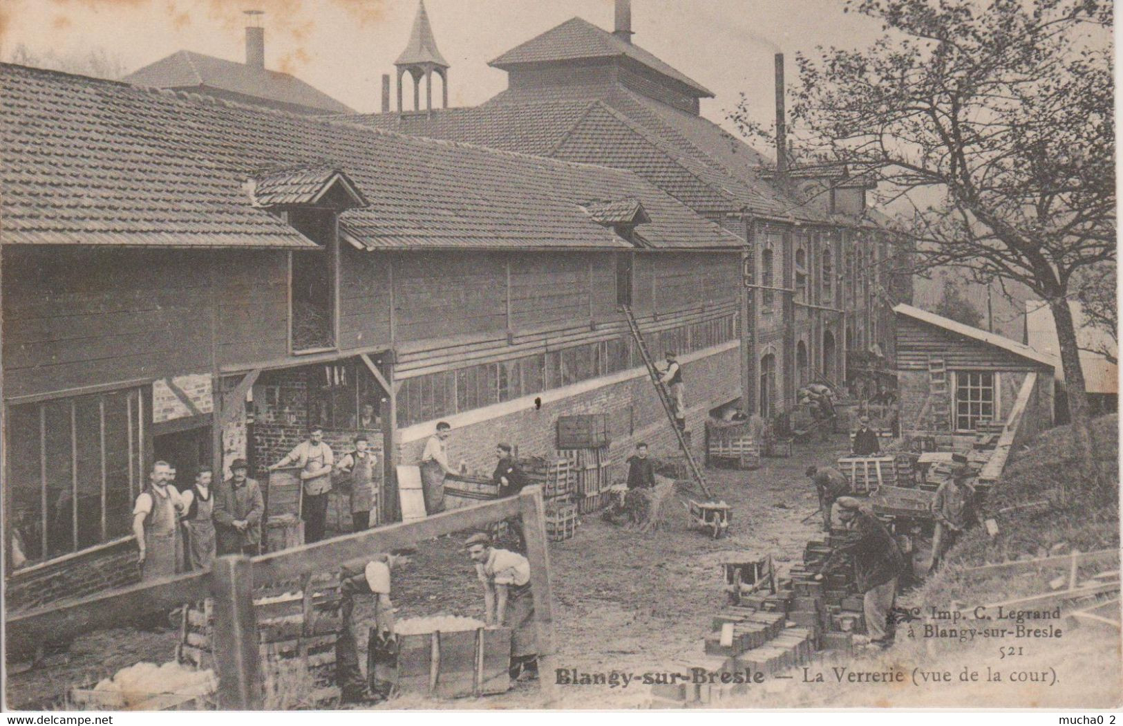 76 - BLANGY SUR BRESLE - LA VERRERIE VUE DE LA COUR - Blangy-sur-Bresle