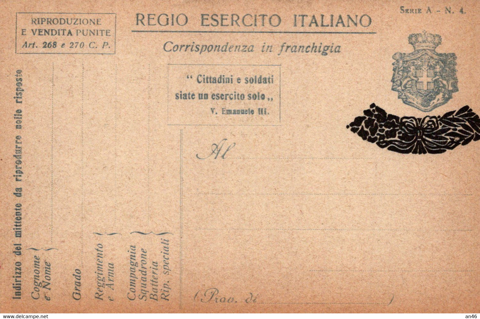 In Franchigia-Regio Esercito Italiano-Serie A-N°3-Attilio-Illustratore-Nei Paesi Invasi__-2 Scann- - Other & Unclassified