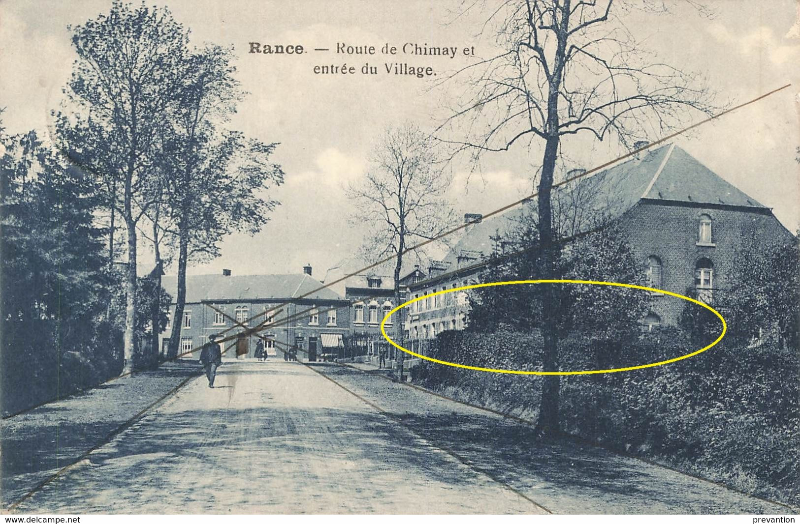 RANCE - Route De Chimay Et Entrée Du Village - Carte Circulé En 1921 - Sivry-Rance