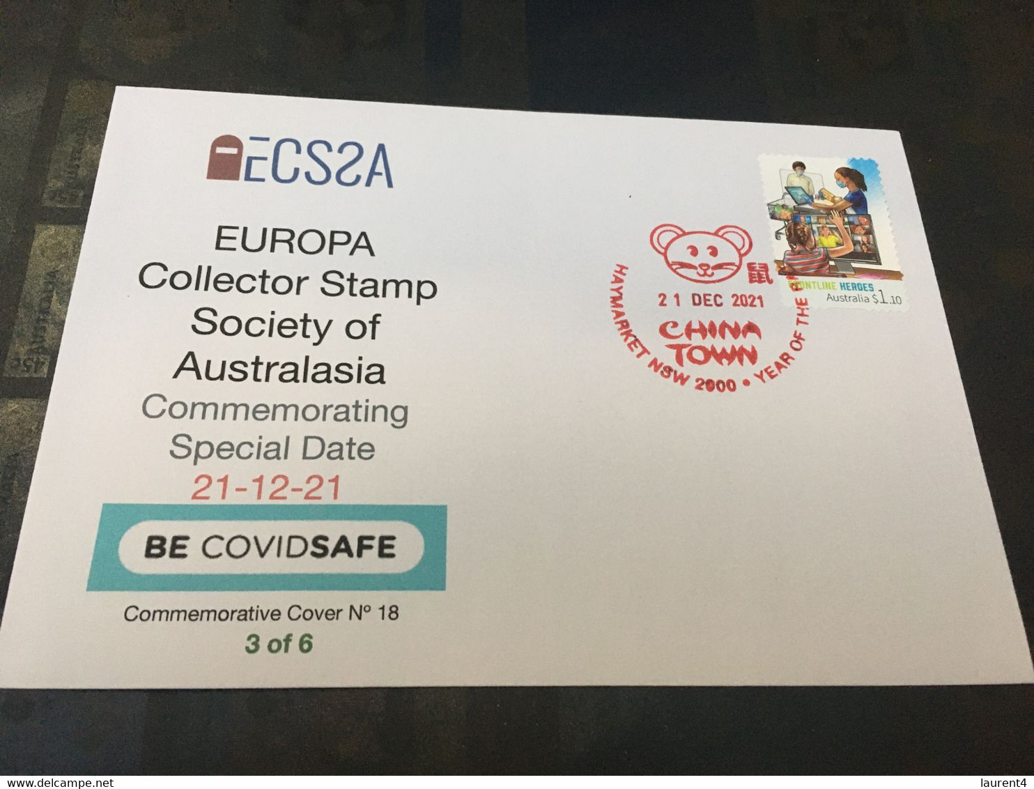 (1 E 32) Australia - Special DATE - 21-12-21 (cancelled 21-12-2021) With COVID-19 Stamp (today!) - Altri & Non Classificati
