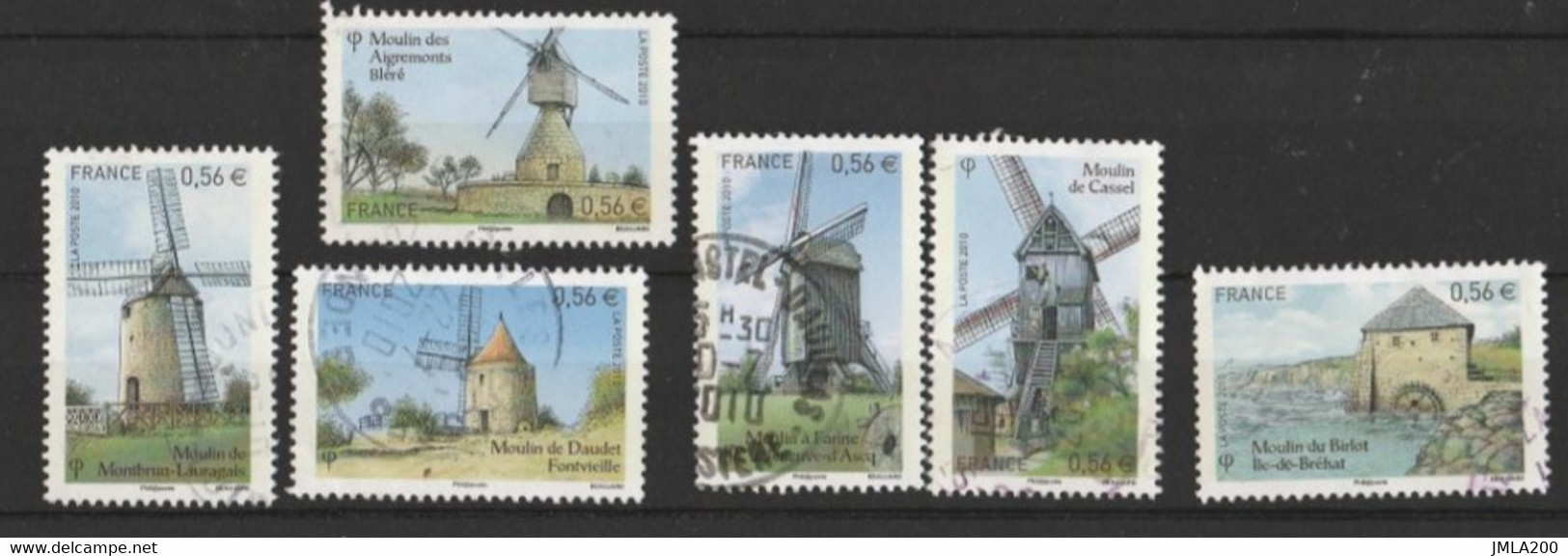 FRANCE 2010 TIMBRES Du Bloc F4485 Les MOULINS Timbre OBLITERE Tampon Rond - Used Stamps