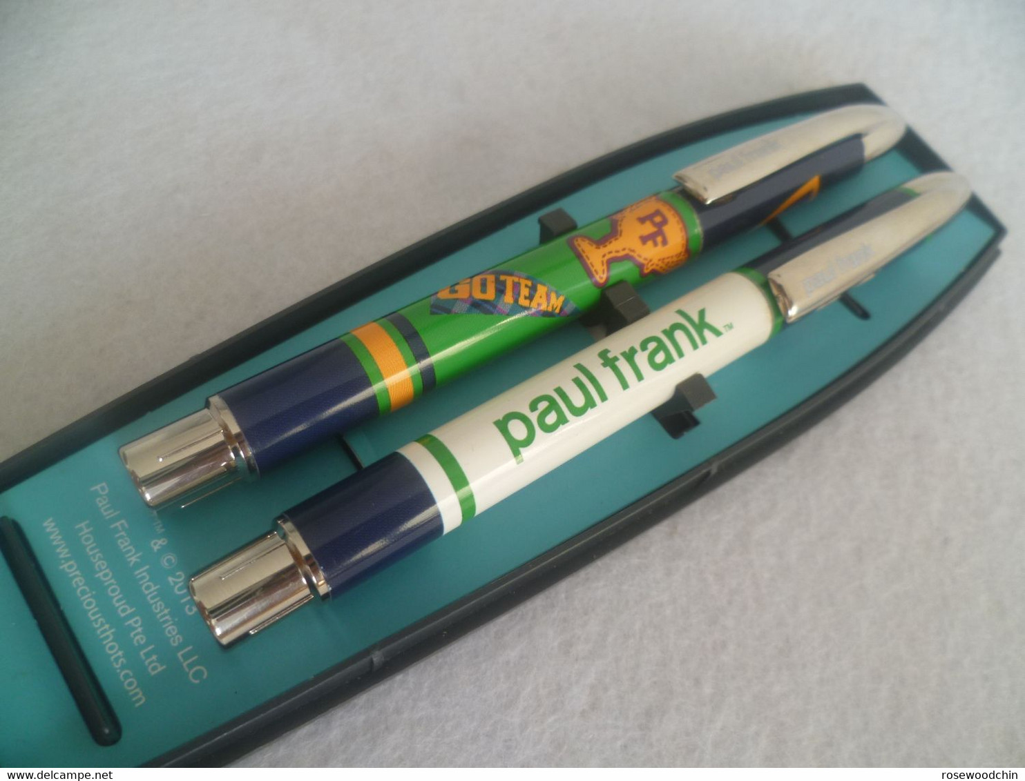 Vintage ! Set Of 2 Pcs. Paul Frank Roller Gel Ink Pen With Original Box (#38) - Stylos