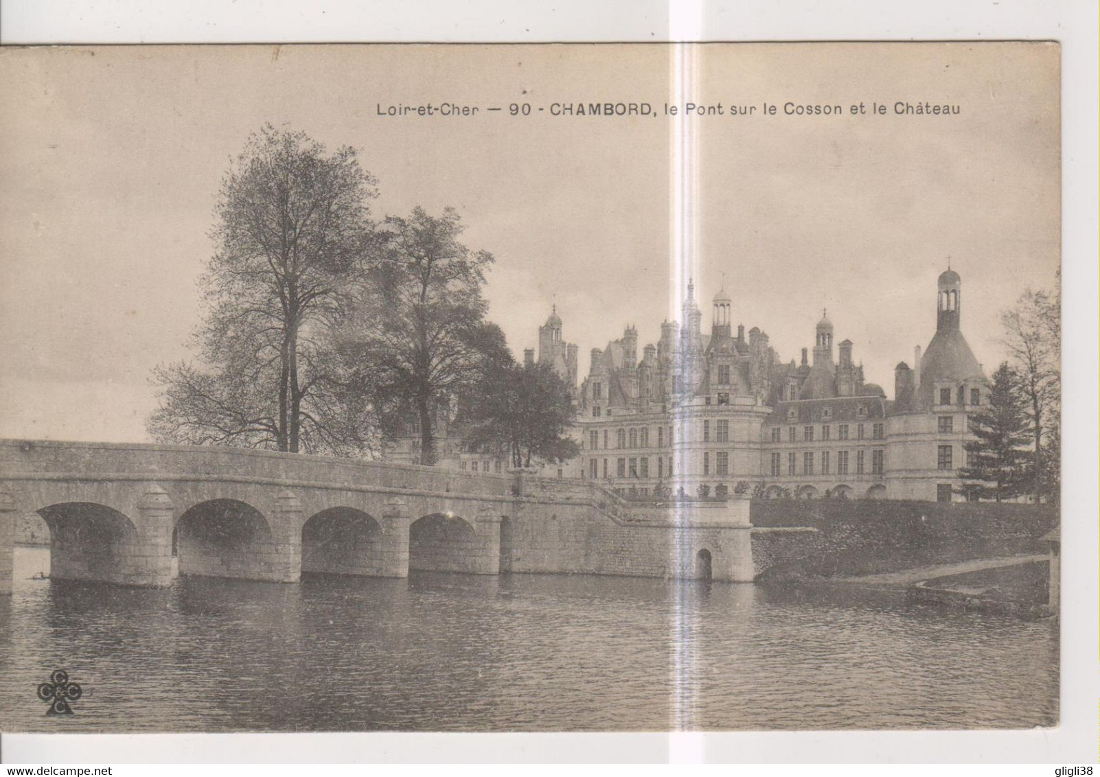 CPA-41-Loir Et Cher- CHAMBORD- Le Pont Sur Le Cosson Et Le Château- - Chambord