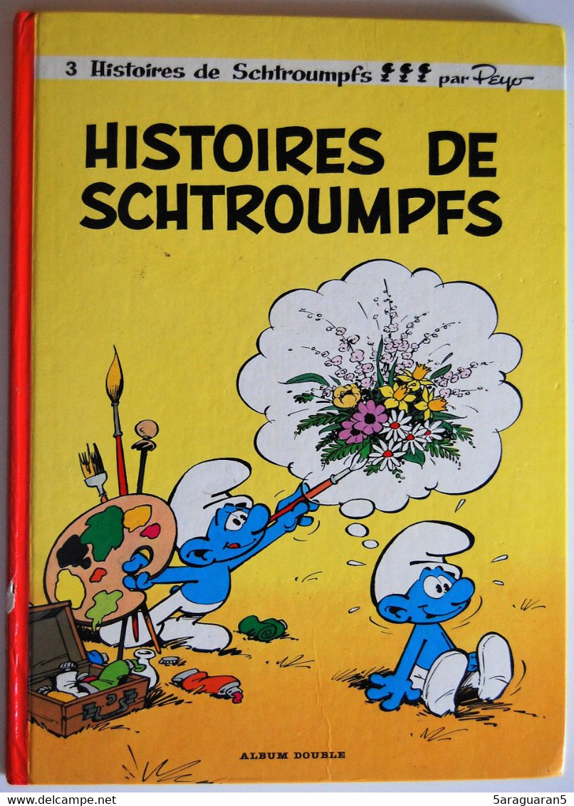 BD LES SCHTROUMPFS - Album Double - Histoires De Schtroumpfs / Le Cosmoschtroumpf - Schtroumpfs, Les - Los Pitufos