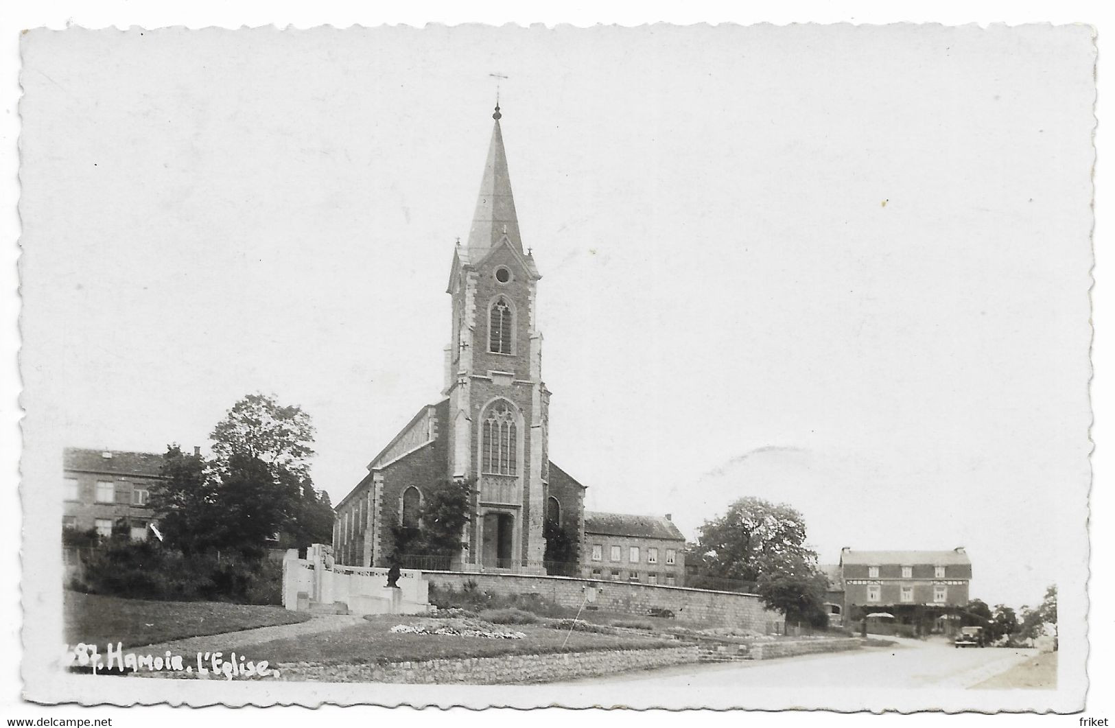 - 1897 -     HAMOIR      L'Eglise  (carte Photo Real ) - Hamoir