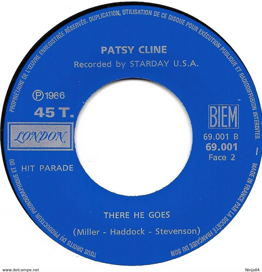 SP 45 RPM (7")  Dave Dudley / Patsy Cline   "  Six Days On The Road / There He Goes  " - Country En Folk