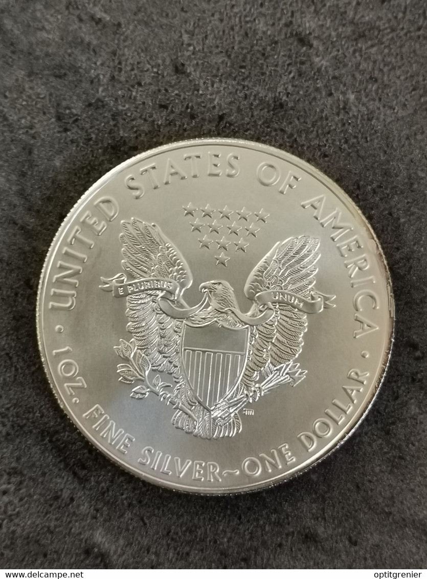 1 DOLLAR ARGENT 2017 AMERICAN SILVER EAGLE + CERTIFICAT / USA - Colecciones