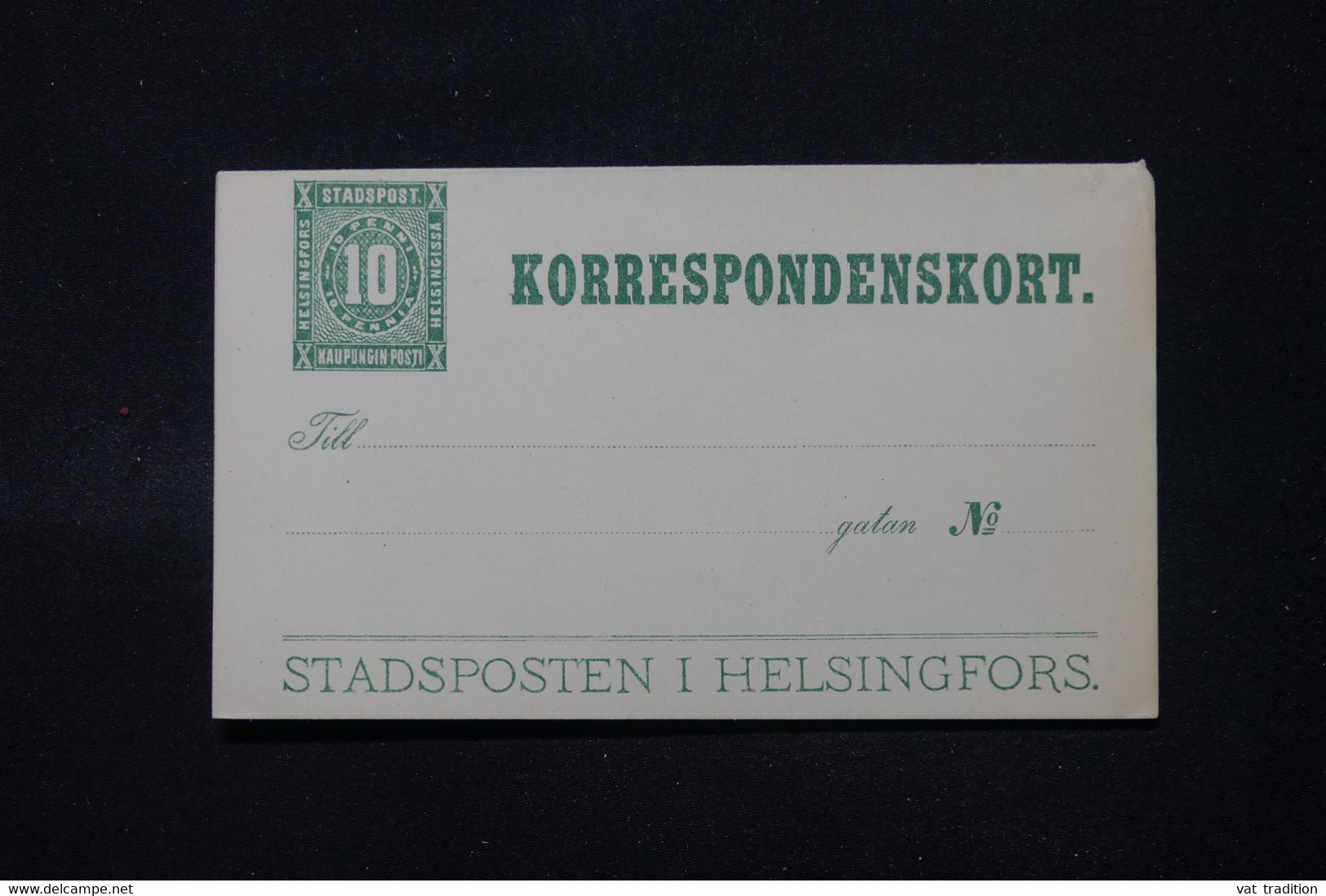 FINLANDE - Entier Postal D'une Poste Locale, Non Circulé - L 112547 - Emisiones Locales