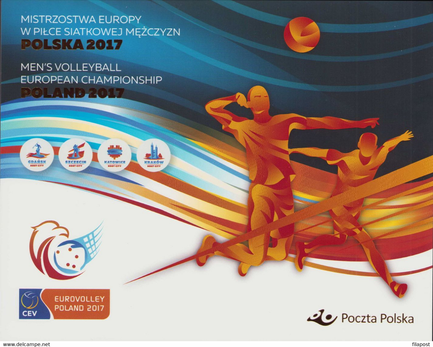 Poland 2017 Booklet / Men's European Volleyball Championship / 2 X FDC And Full Sheet MNH** - Booklets