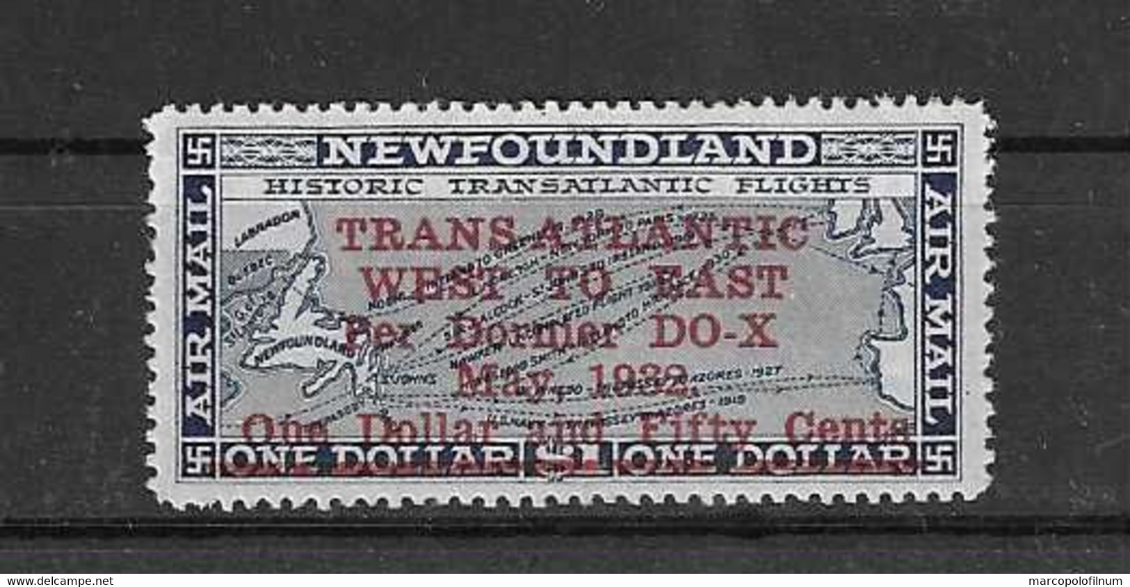 1929 - NEWFOUNDLAND - CATAL. ST GIBBONS N. 221- LIGHTLY HINGED - SIGNED E.DIENA - - 1908-1947