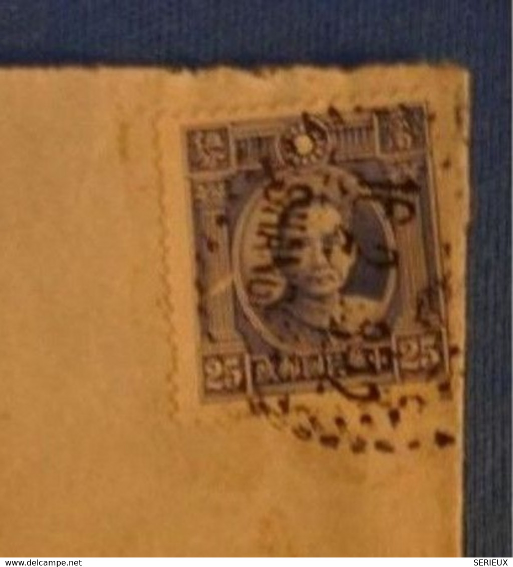 F1 CHINA BELLE LETTRE RARE  1938 SHANGHAI CHINE POUR LE TONKIN INDOCHINE +52 MANUSCRIT BLEU + AFFRANCH. INTERESSANT - 1912-1949 República