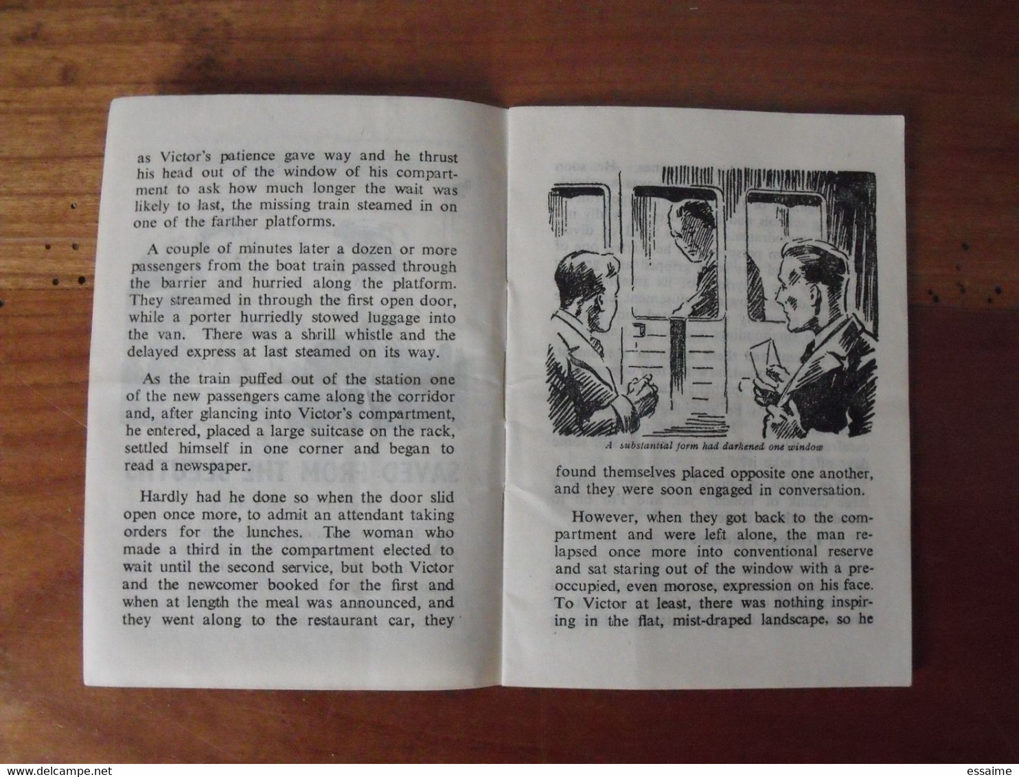 pocket series n° 49. adventure stories. saved from the sleuths. brilbrite polishes. vers 1950