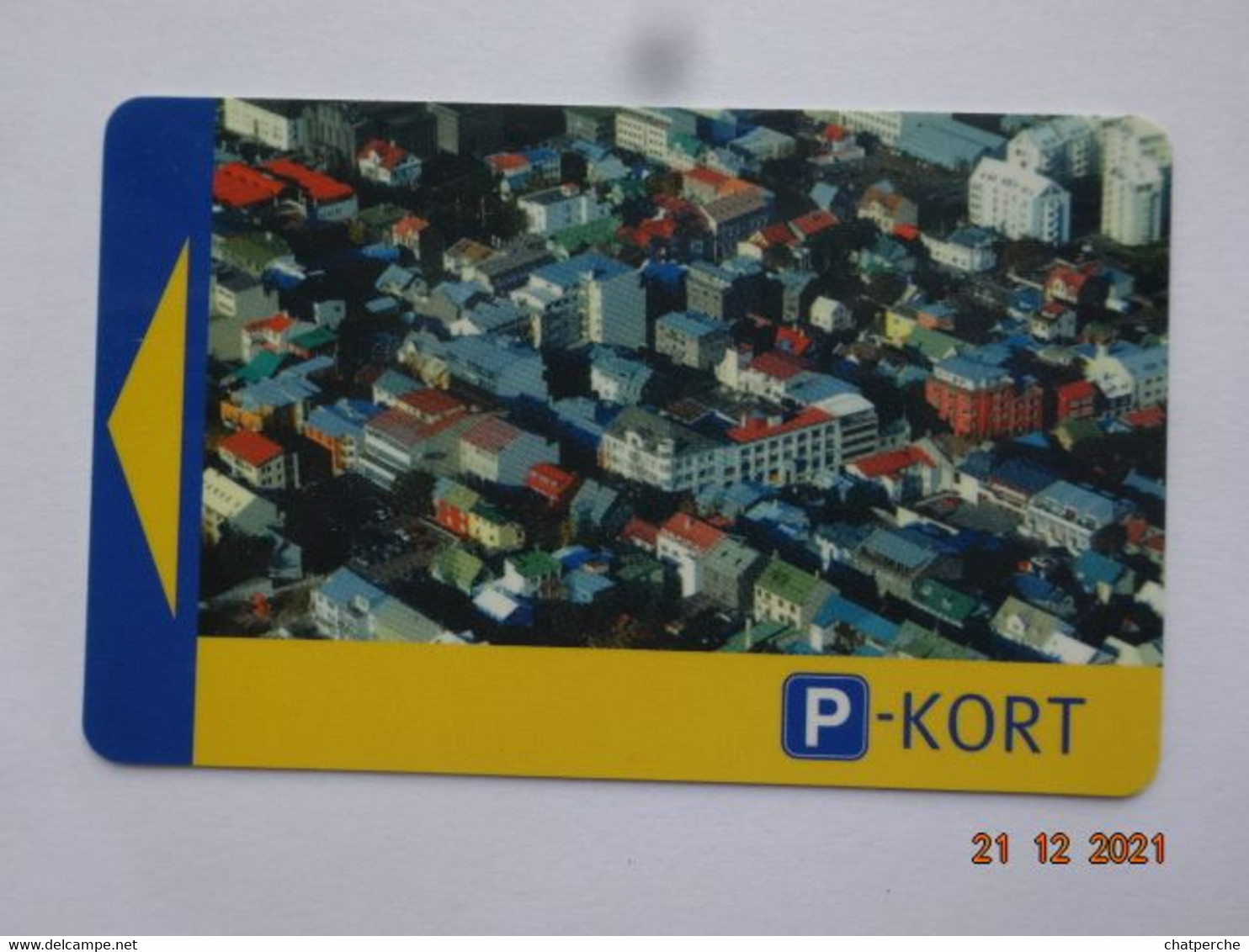 CARTE STATIONNEMENT BANDE MAGNETIQUE PARKING ISLANDE - Iceland