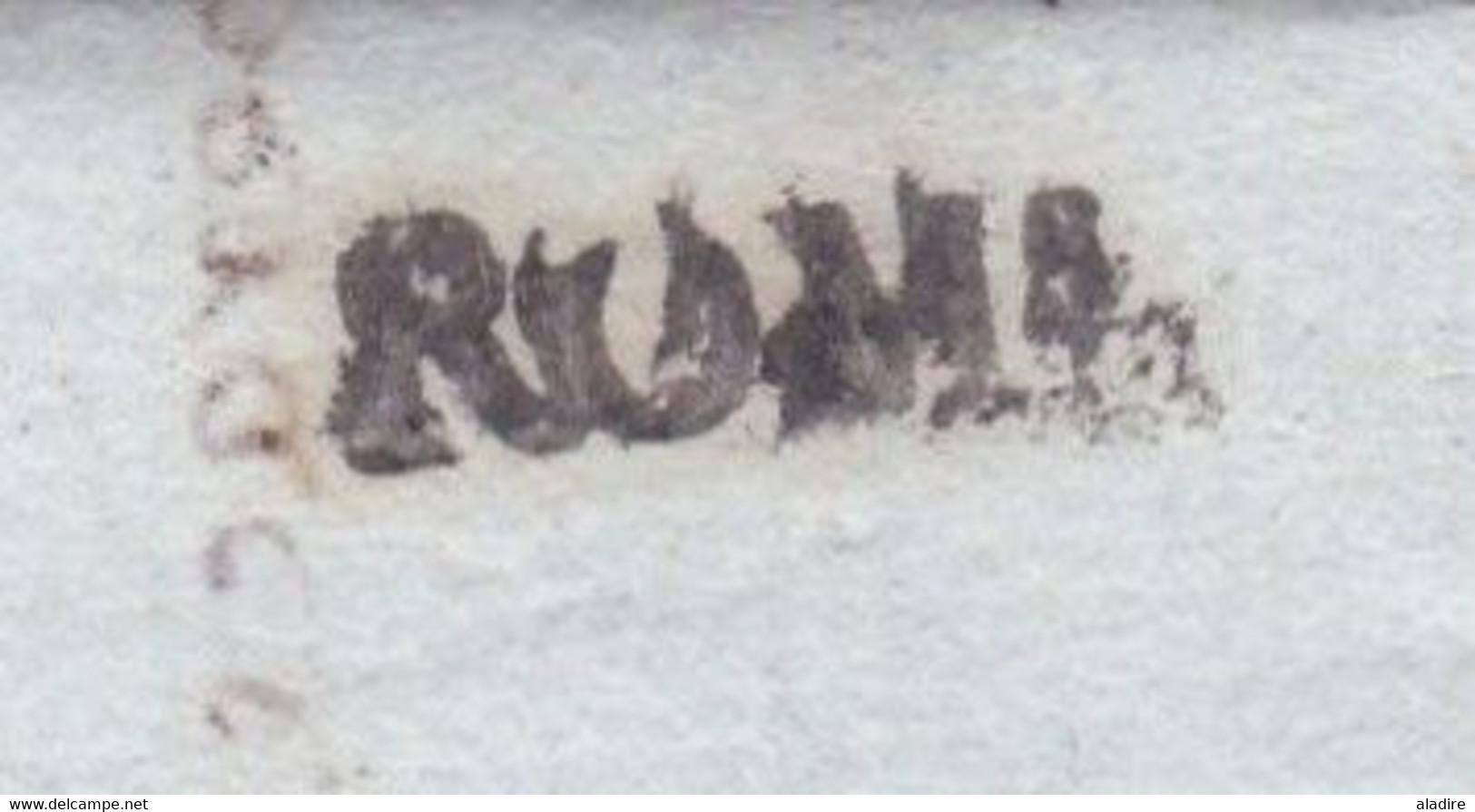 1810 - Lettre Pliée Avec Correspondance  En Italien De ROME Vers Genova, Levante, Italia - 1792-1815 : Departamentos Conquistados