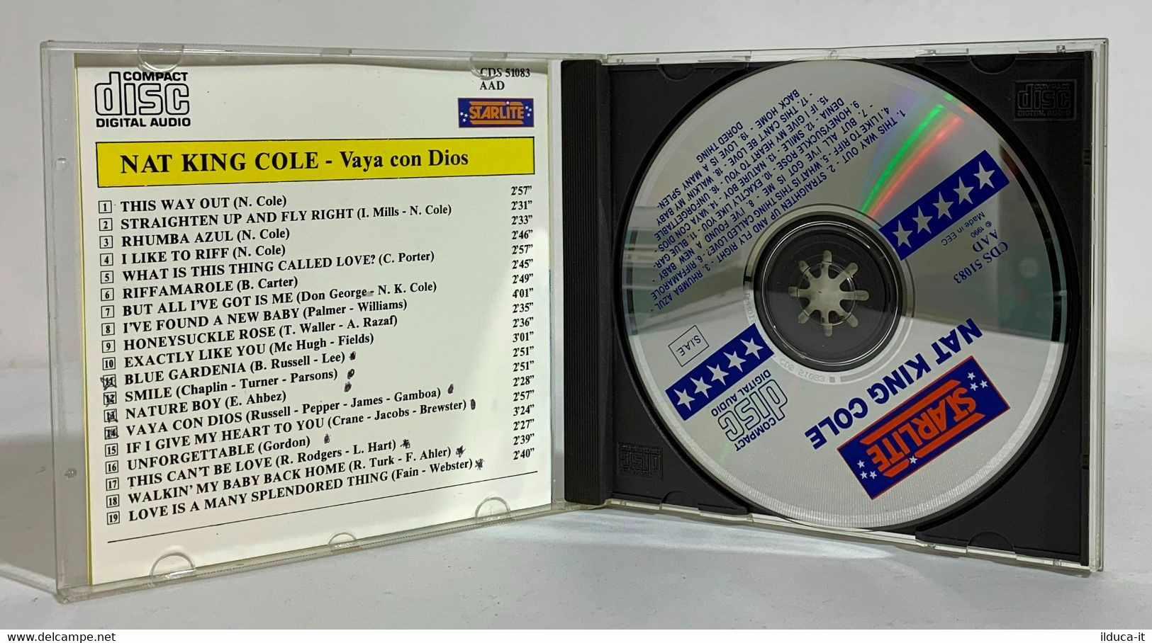 I102390 CD - Nat King Cole - Vaya Con Dios - Sarabandas 1992 - Blues