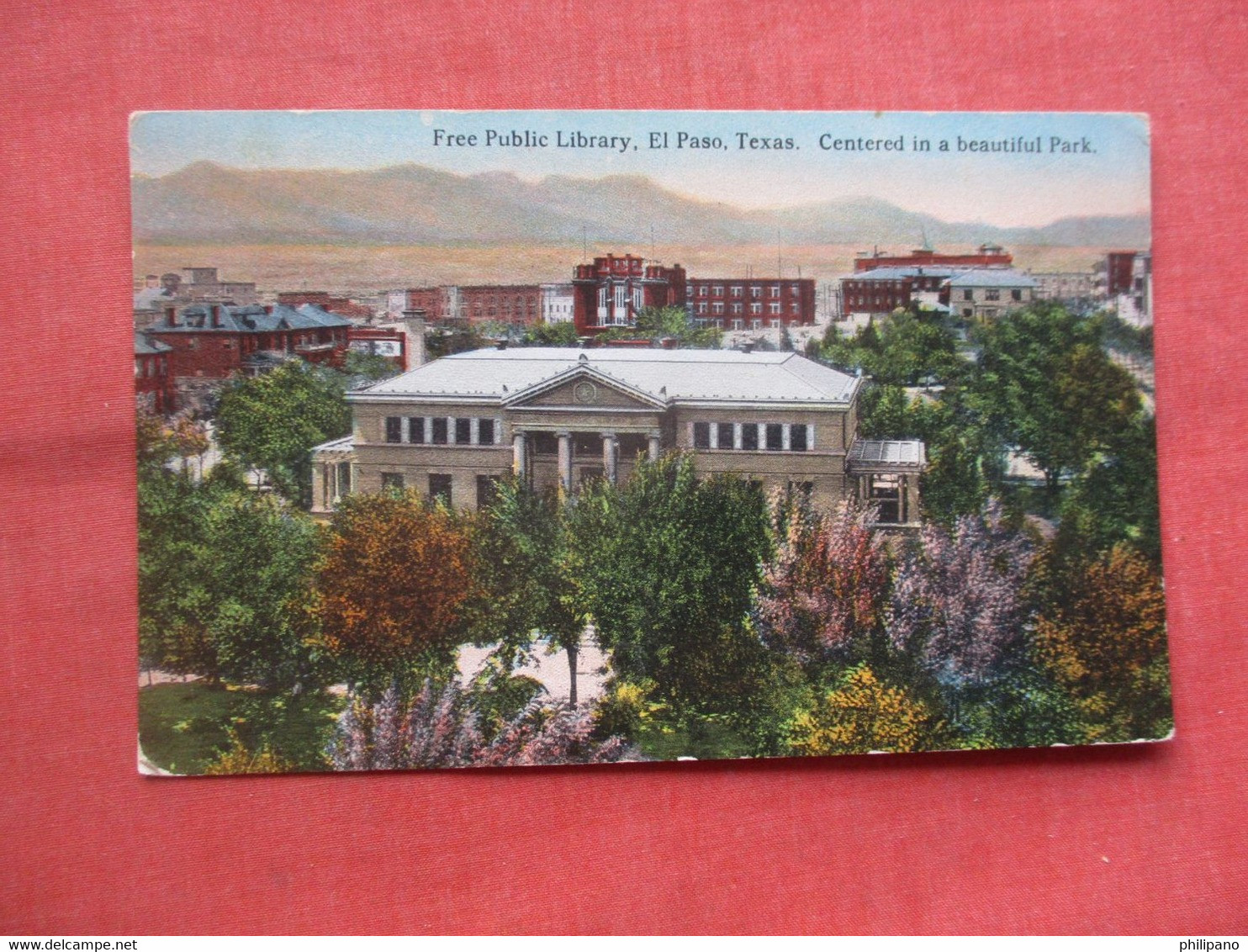 Free Public Library.  - Texas > El Paso       Ref 5368 - El Paso