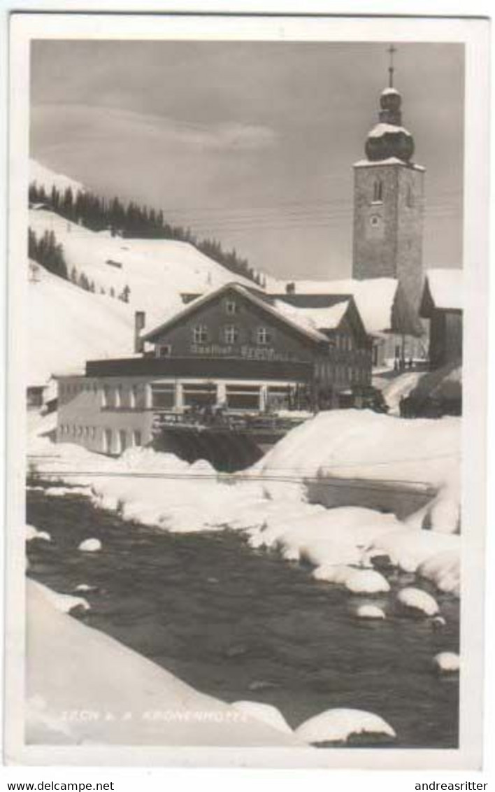 AK Lech Am Arlberg Hotel Krone 1940  (Al05) - Lech