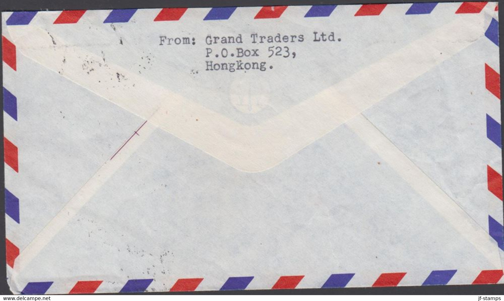 1966. HONG KONG Elizabeth 2 Ex 50 C + 3 Ex 10 C On AIR MAIL Cover To Bromolla, Sweden Cancel... (Michel 203+) - JF427073 - Brieven En Documenten