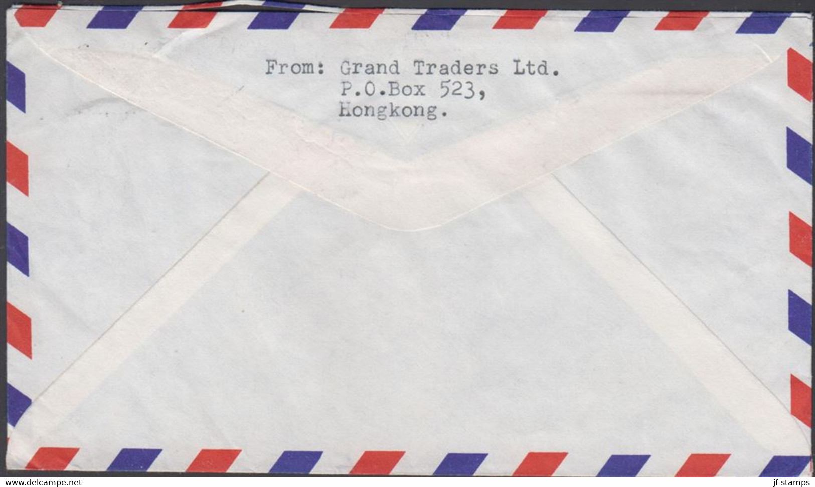 1966. HONG KONG Elizabeth 2 Ex 50 C + 3 Ex 10 C On AIR MAIL Cover To Bromolla, Sweden Cancel... (Michel 203+) - JF427074 - Lettres & Documents