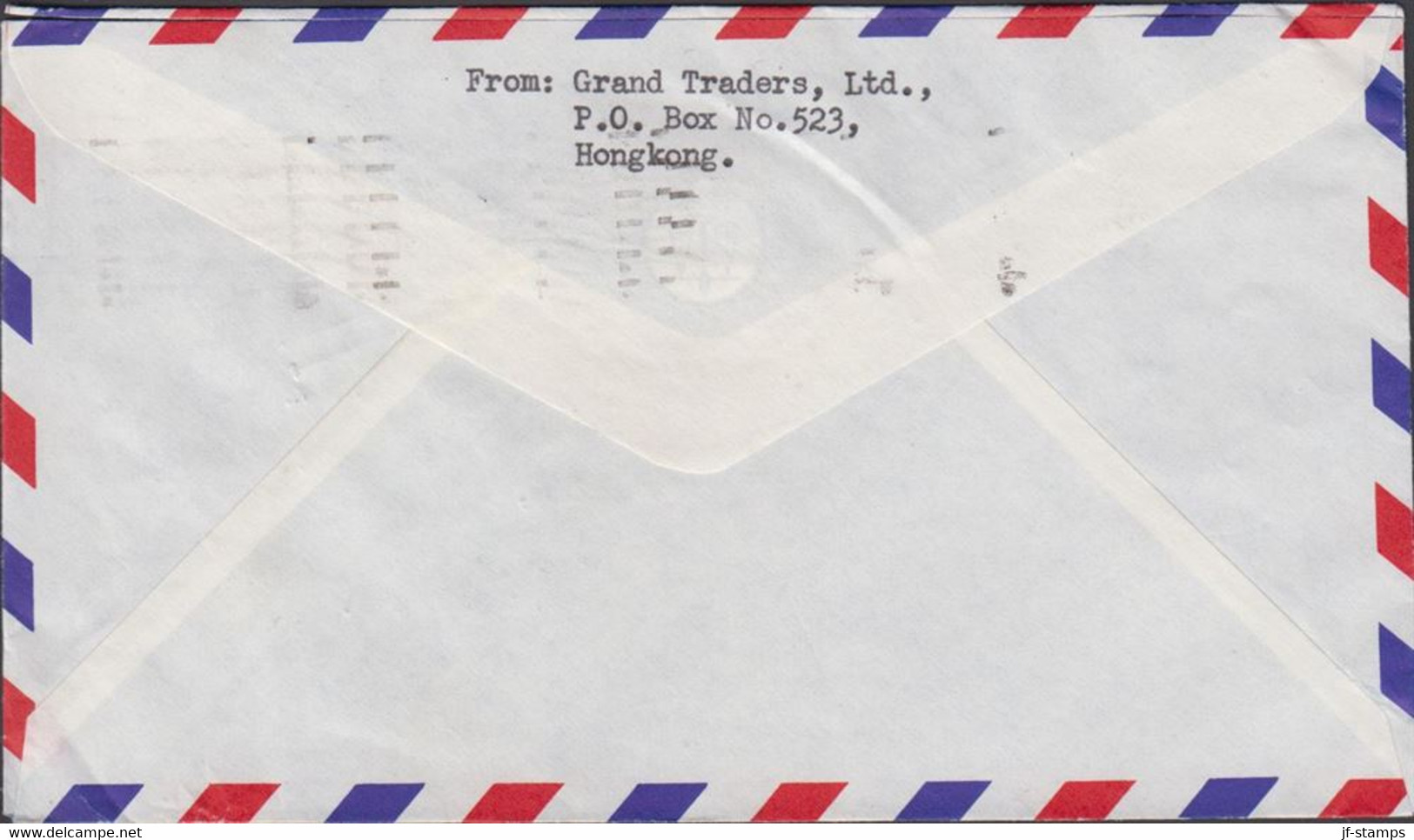 1967. HONG KONG Elizabeth 2 Ex 50 C + 30 C On AIR MAIL Cover To Bromolla, Sweden Cancelled H... (Michel 201+) - JF427075 - Brieven En Documenten