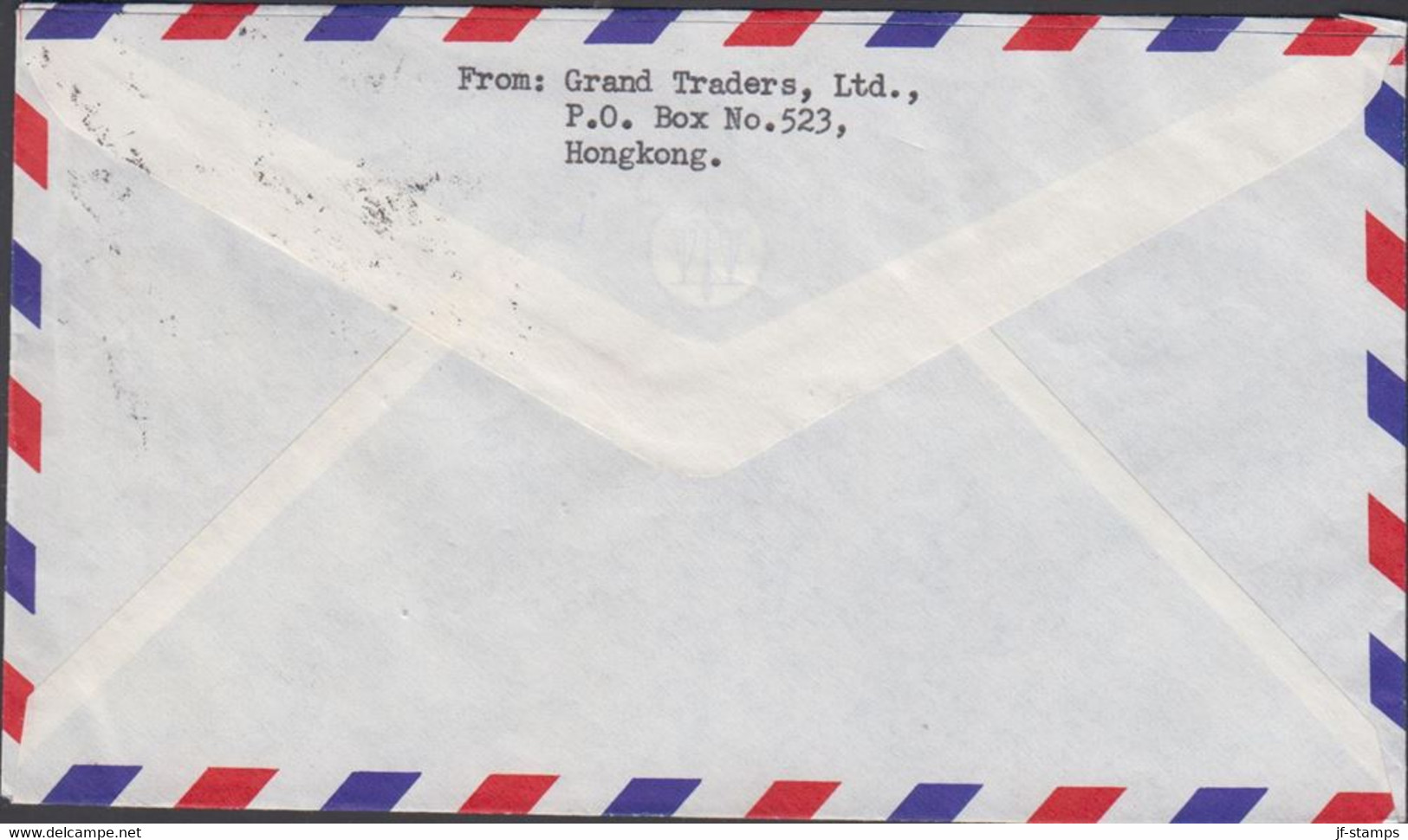 1967. HONG KONG Elizabeth 2 Ex 50 C + 30 C On AIR MAIL Cover To Bromolla, Sweden Cancelled H... (Michel 201+) - JF427076 - Covers & Documents