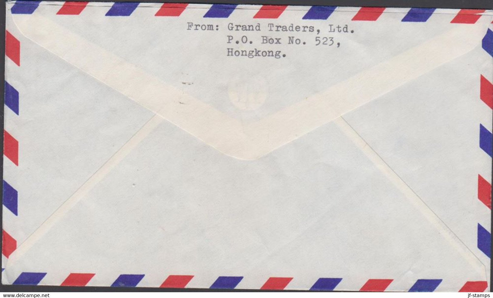 1969. HONG KONG Elizabeth 2 Ex 50 C + 30 C On AIR MAIL Cover To Bromolla, Sweden Cancelled H... (Michel 201+) - JF427077 - Lettres & Documents