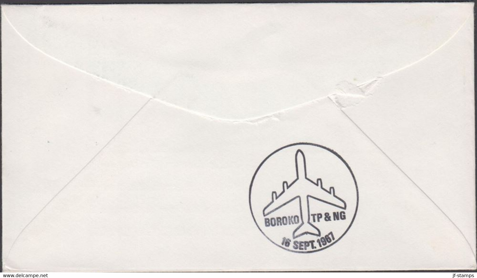 1967. HONG KONG Elizabeth $ 1 + 30 C On AIR MAIL Cover To PORT MORESBY Australia Cancelled H... (Michel 205+) - JF427081 - Covers & Documents