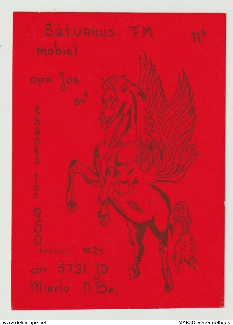 QSL Card 27MC Saturnus Mierlo (NL) - CB-Funk