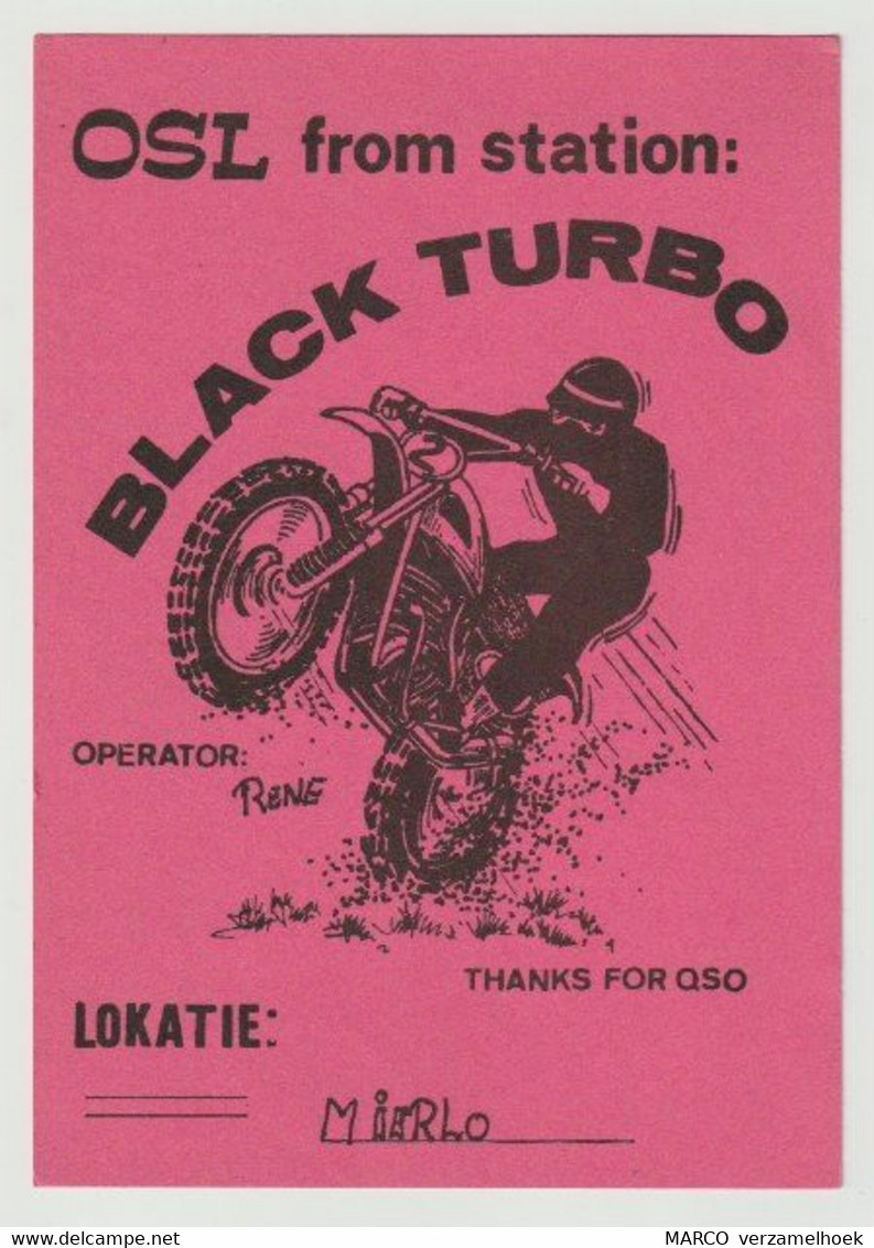 QSL Card 27MC Black Turbo Mierlo (NL) Motor - CB