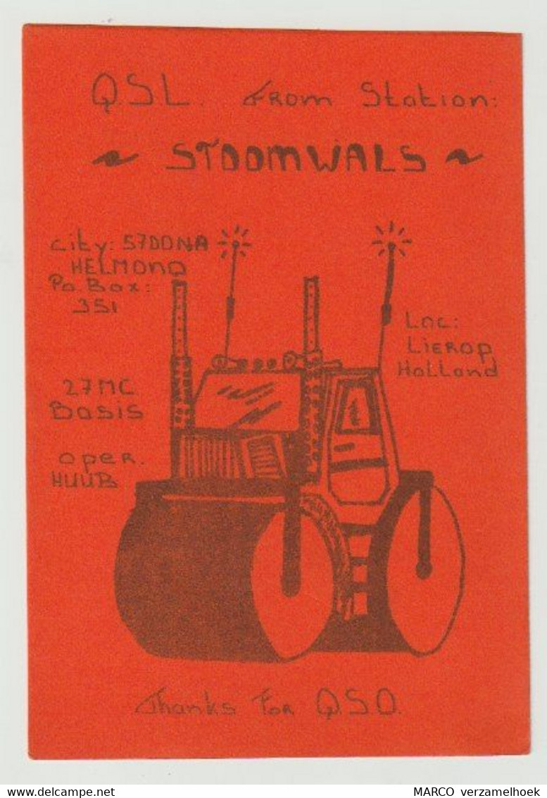 QSL Card 27MC Stoomwals Lierop (NL) - CB-Funk