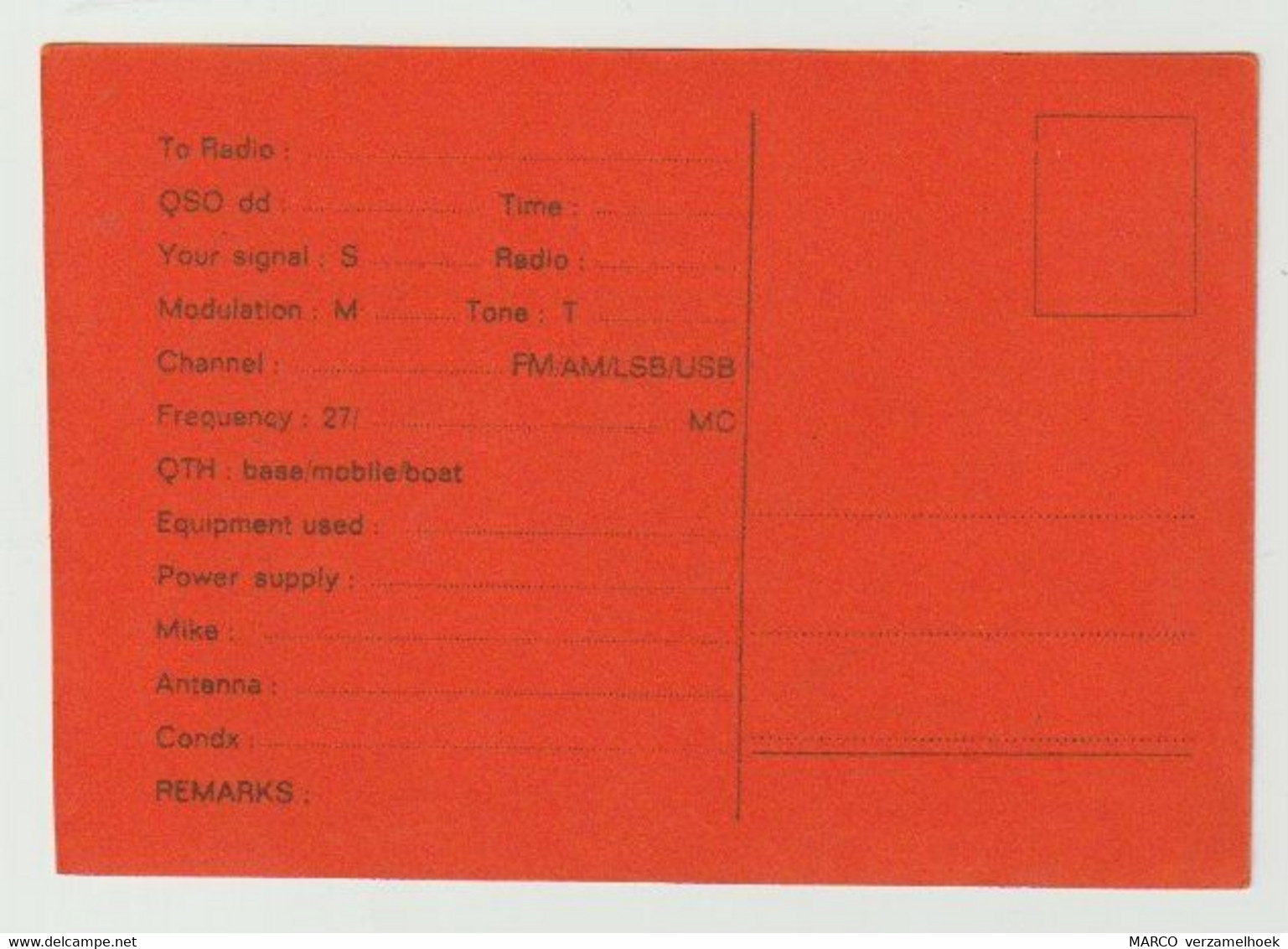 QSL Card 27MC Stoomwals Lierop (NL) - CB-Funk