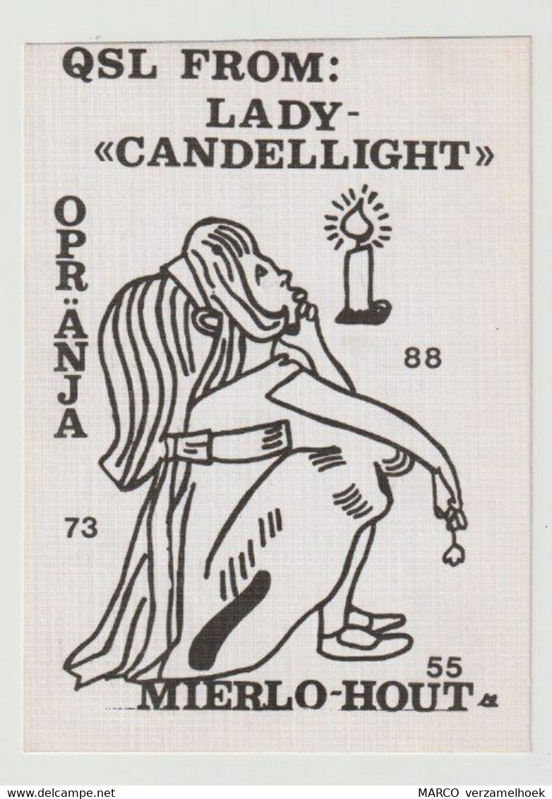 QSL Card 27MC Lady Candlellight Mierlo-hout Helmond (NL) - CB-Funk