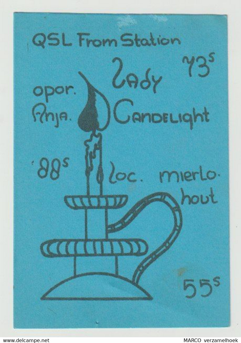 QSL Card 27MC Lady Candlellight Mierlo-hout Helmond (NL) - CB