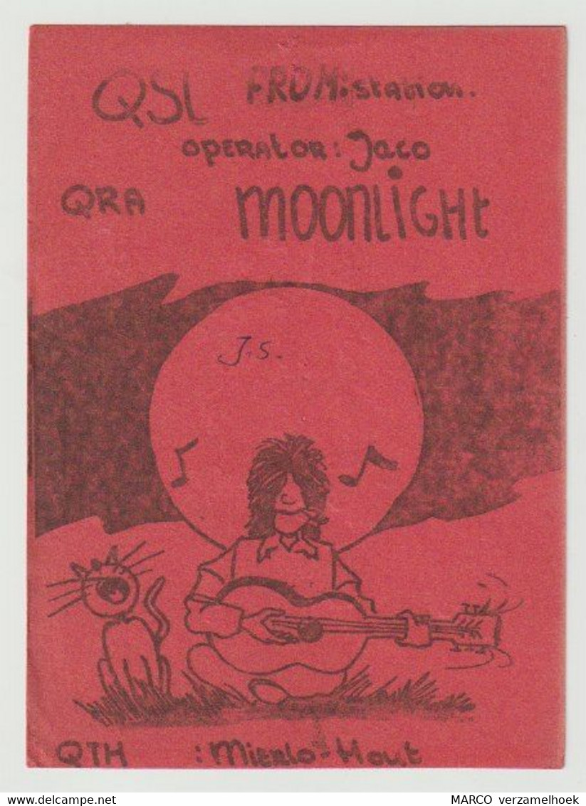 QSL Card 27MC Moonlight Mierlo-hout Helmond (NL) - CB-Funk