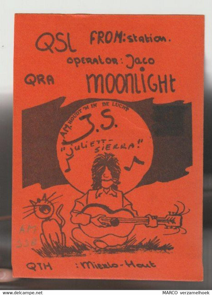 QSL Card 27MC Moonlight Mierlo-hout Helmond (NL) - CB-Funk
