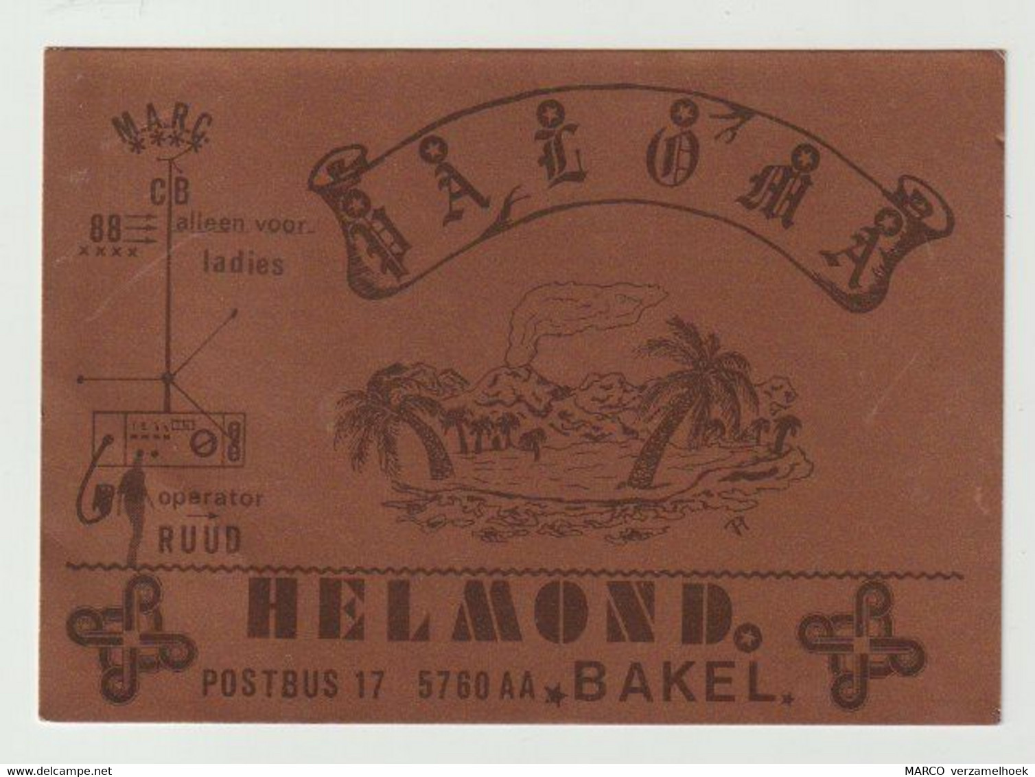 QSL Card 27MC Paloma Mierlo-hout Helmond (NL) - CB