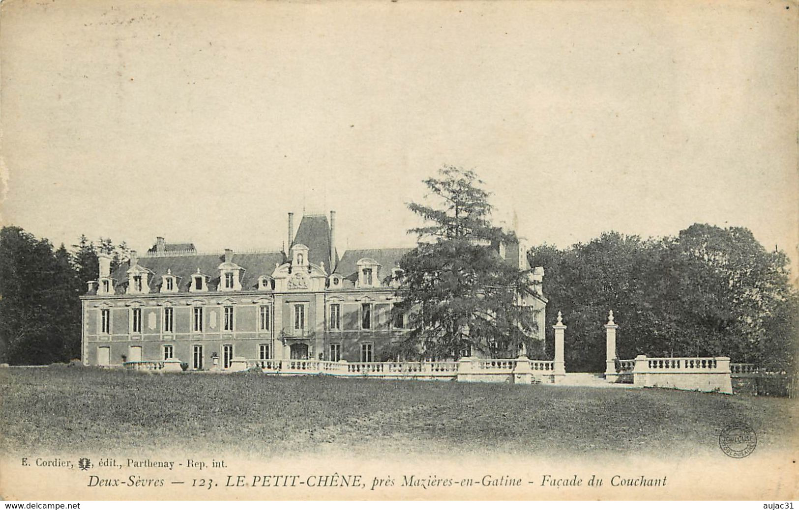 Dép 79 - Chateaux - Château - Mazières En Gatine - Le Petit Chêne - Façade Du Couchant - état - Mazieres En Gatine