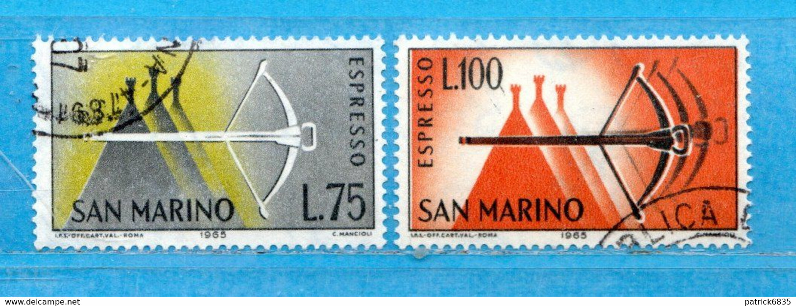 SAN MARINO ° 1966 - ESPRESSO. .Unif. E27-E29. Usati - Francobolli Per Espresso