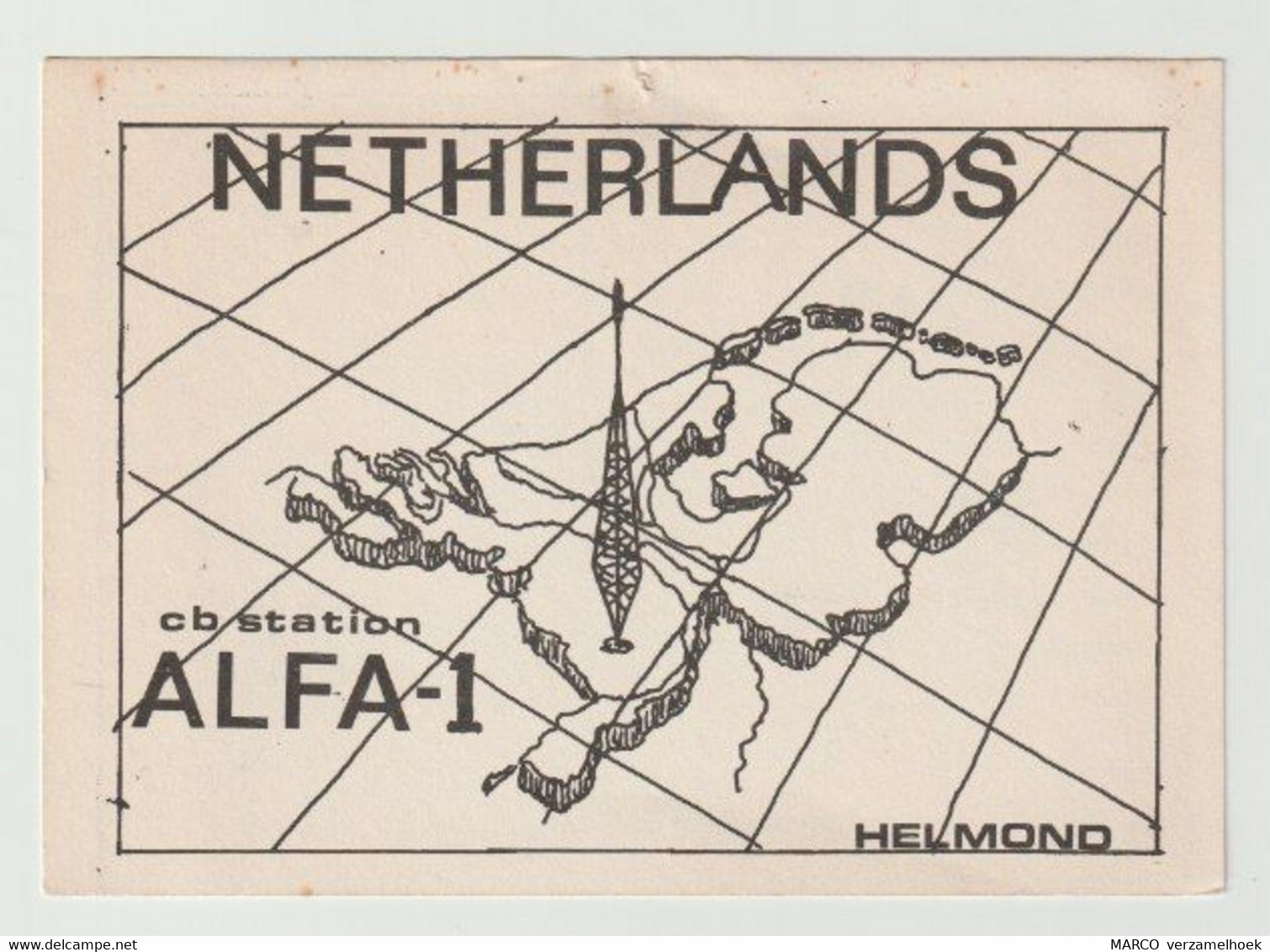 QSL Card 27MC Alfa-1 Helmond (NL) - CB